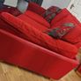 3 seater mirage couch Red Image 3
