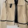 zara faux fur biker jacket Image 9