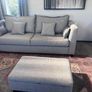Grey 3-Seater Sofa & Matching Ottoman Image 4