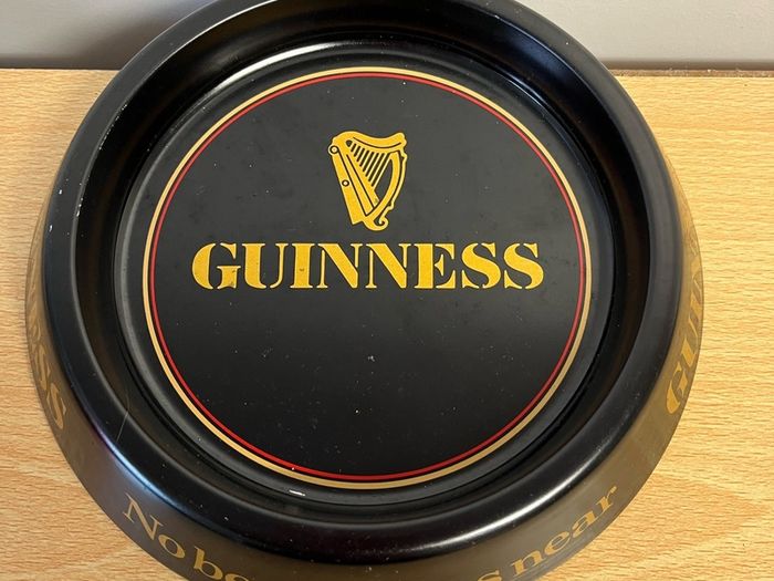 vintage Guinness metal advertising pub ashtray