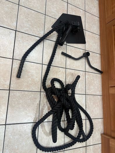 Olympic Full Commercial Heavy Gym Landmine, T Bar Row And A Battle Rope, Selling Half Current Price New In Shops!