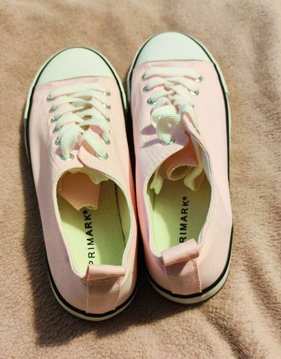 Light Pink Canvas Sneakers size 40