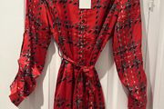 Satin Shirt Dress BNWT