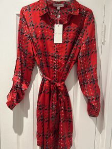 Satin Shirt Dress BNWT