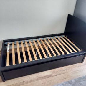 Single bed frame Malm + 2 storage drawers