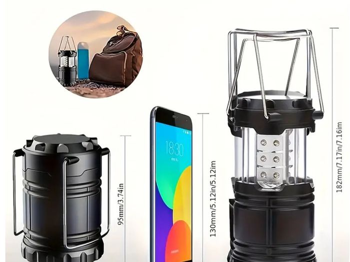 1pcs Portable Battery Powered LED Camping