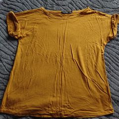 Boohoo Mustard Top  Size 10