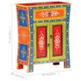 Hand Painted Sideboard 60x30x75 cm Solid Mango Wood Image 7