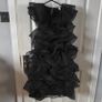 Black Frilled mini dress  size M, from H&M Image 8