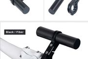 10cm Carbon Fiber Bicycle Handlebar Extended Bracket Bike Headlight Mount Bar Computer Holder Lamp Support Rack Alloy Fiber Stand