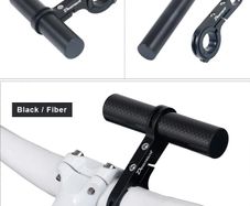 10cm Carbon Fiber Bicycle Handlebar Extended Bracket Bike Headlight Mount Bar Computer Holder Lamp Support Rack Alloy Fiber Stand