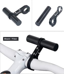 10cm Carbon Fiber Bicycle Handlebar Extended Bracket Bike Headlight Mount Bar Computer Holder Lamp Support Rack Alloy Fiber Stand