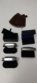 cufflinks boxes and leather coins wallet
