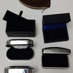 cufflinks boxes and leather coins wallet