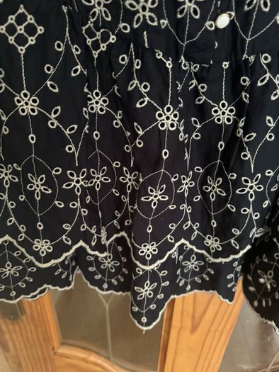 BNWT River Island Pretty Punk Black embroidered dress size UK14 EU42 Postage included