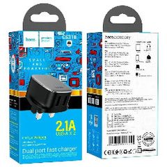 Hoco CS31B Ray Dual Port Charger Black