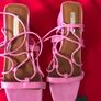 Ladies pink shoes size 4 Image 5