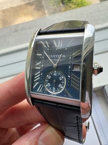 Cartier Tank MC Blue Dial