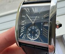 Cartier Tank MC Blue Dial