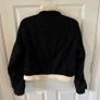 Topshop Black Denim Padded Jacket Image 4