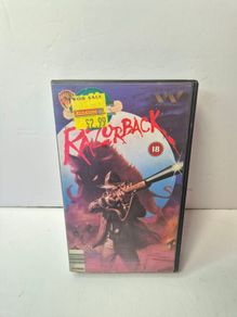 RAZORBACK VHS Big Box (1984) Warner Home Video | MOULD FREE & PLAY TESTED | Rare Irish Xtra-Vision Provenance (Tallaght)