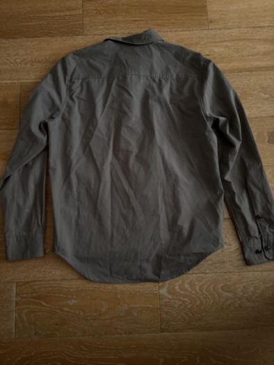 Grey C.P, Company Zipped Long Sleeve Shirt
