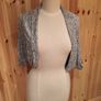 Grey/Black Bat-wing Cardigan Image 2