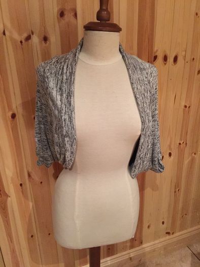 Grey/Black Bat-wing Cardigan