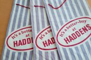Vintage Haddens paper bags