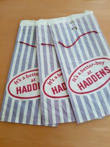 Vintage Haddens paper bags