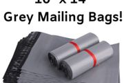 100 10x14'' Grey Mailing Post Mail Postage Bags Poly Postal Self Seal