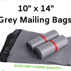 100 10x14'' Grey Mailing Post Mail Postage Bags Poly Postal Self Seal