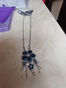 Costume  Necklace & Matching  Earrings. Length  - 11"