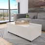 Coffee Table High Gloss White 120x60x35 cm Image 5