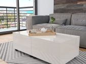 Coffee Table High Gloss White 120x60x35 cm