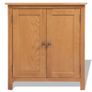 Sideboard 70x35x75 cm Solid Oak Wood Image 2