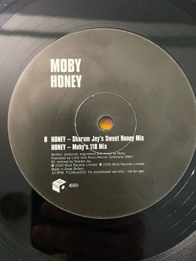 Moby - Honey - 12" Vinyl Single Promo - 2000 - Mute Records - P12Mute255