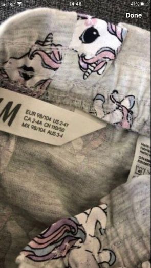 Girls shorts age 2/4