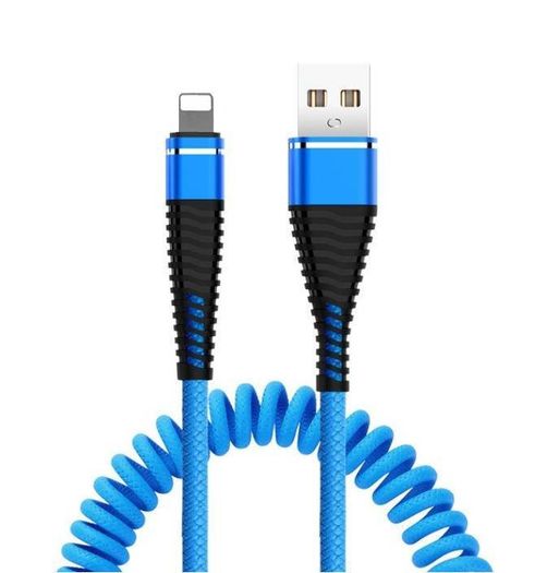 New 1m Retractable Cable for iPhone iPad Fast Quick Charge 3.0 USB Lead #934