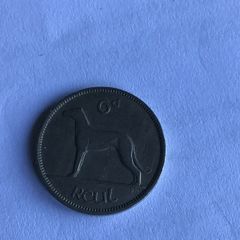 1947 Irish Sixpence