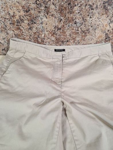 womens MASSIMO DUTTI  trousers chinos stretchy beige Size EU 40 W 32 L 28