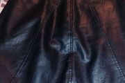 beautiful new zara navy leatherette skirt
