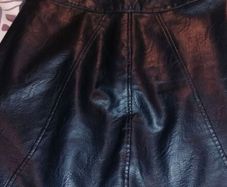 beautiful new zara navy leatherette skirt