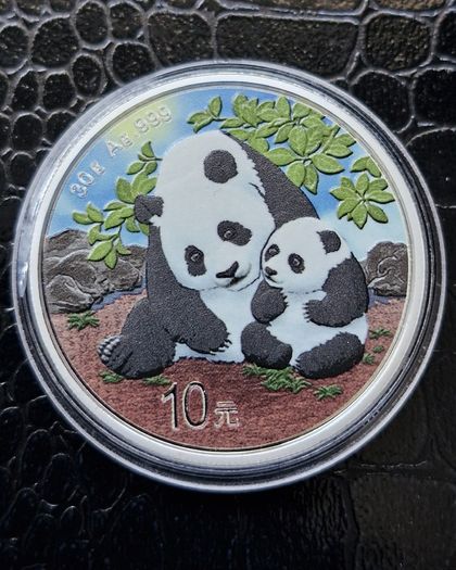 30 Gram Silver Panda 2024 Coloured Yuan 10 Coin
