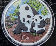30 Gram Silver Panda 2024 Coloured Yuan 10 Coin