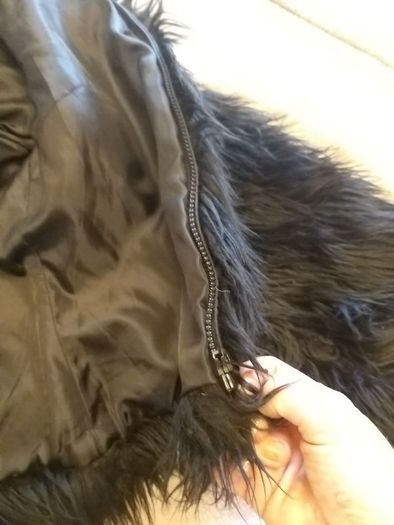 Black Gorilla Fur Jacket