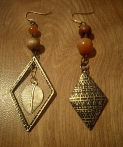 Upcycled mismatched earrings