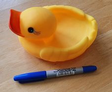 A Cute Duck Bath Toy