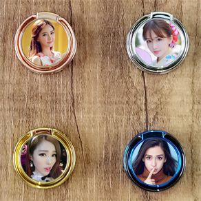 Personalised custom printed with your photo ring button phone holder