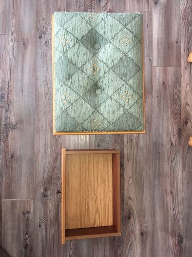Vintage Style Wooden Cabinet with Chair